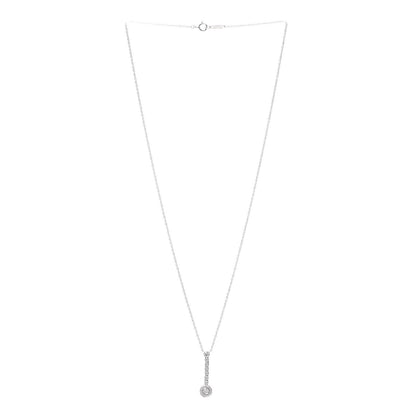 Tiffany Platinum Diamond Circlet Drop Pendant Necklace 3 of 6