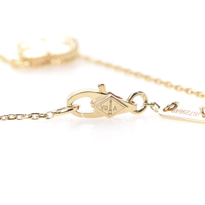 Van Cleef & Arpels 18K Yellow Gold Mother of Pearl Sweet Alhambra Bracelet 4 of 8