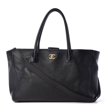 Chanel Calfskin Cerf Shopper Tote Black 1 of 16