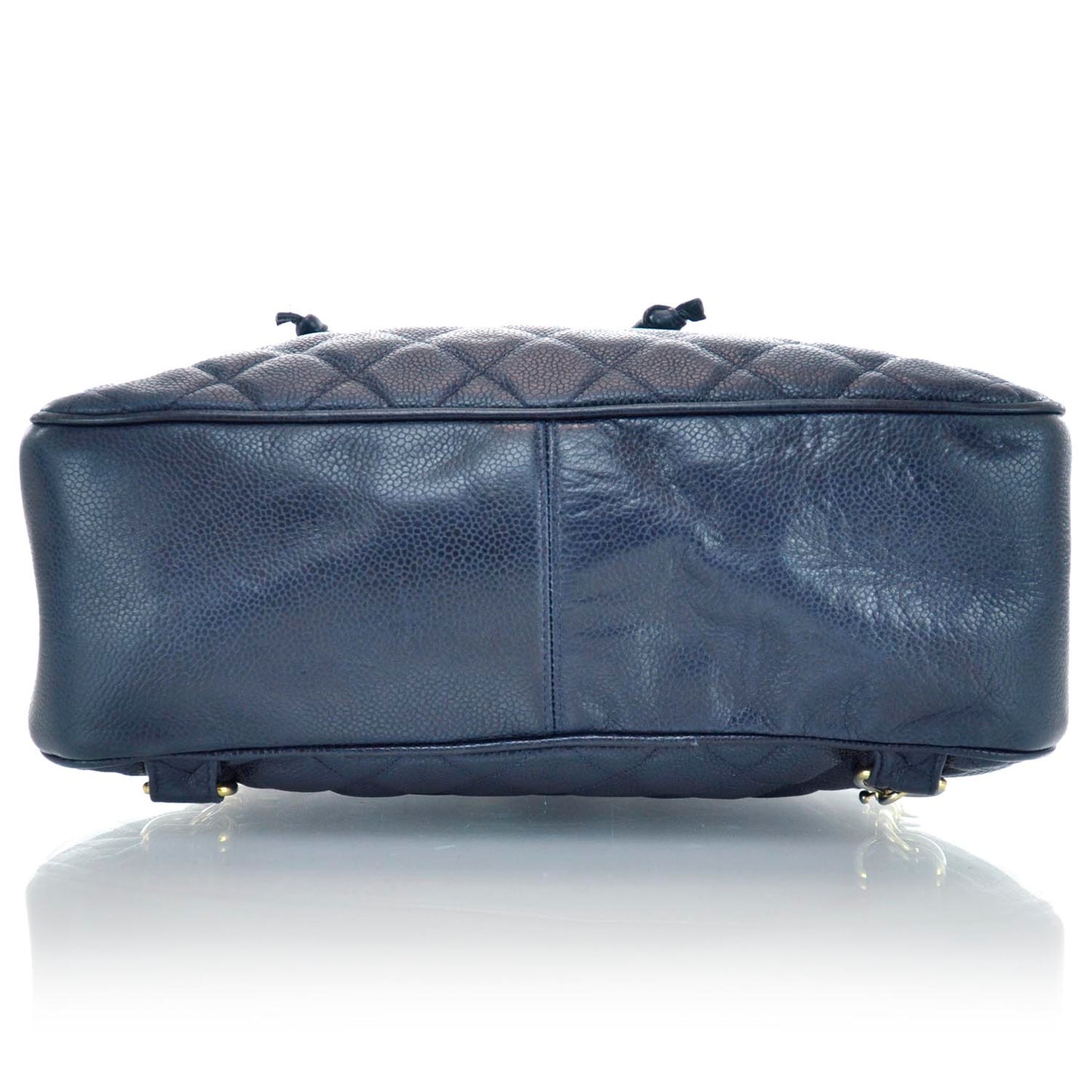 Caviar Quilted Backpack Navy Blue
