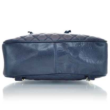 Chanel Caviar Quilted Backpack Navy Blue 6 of 10