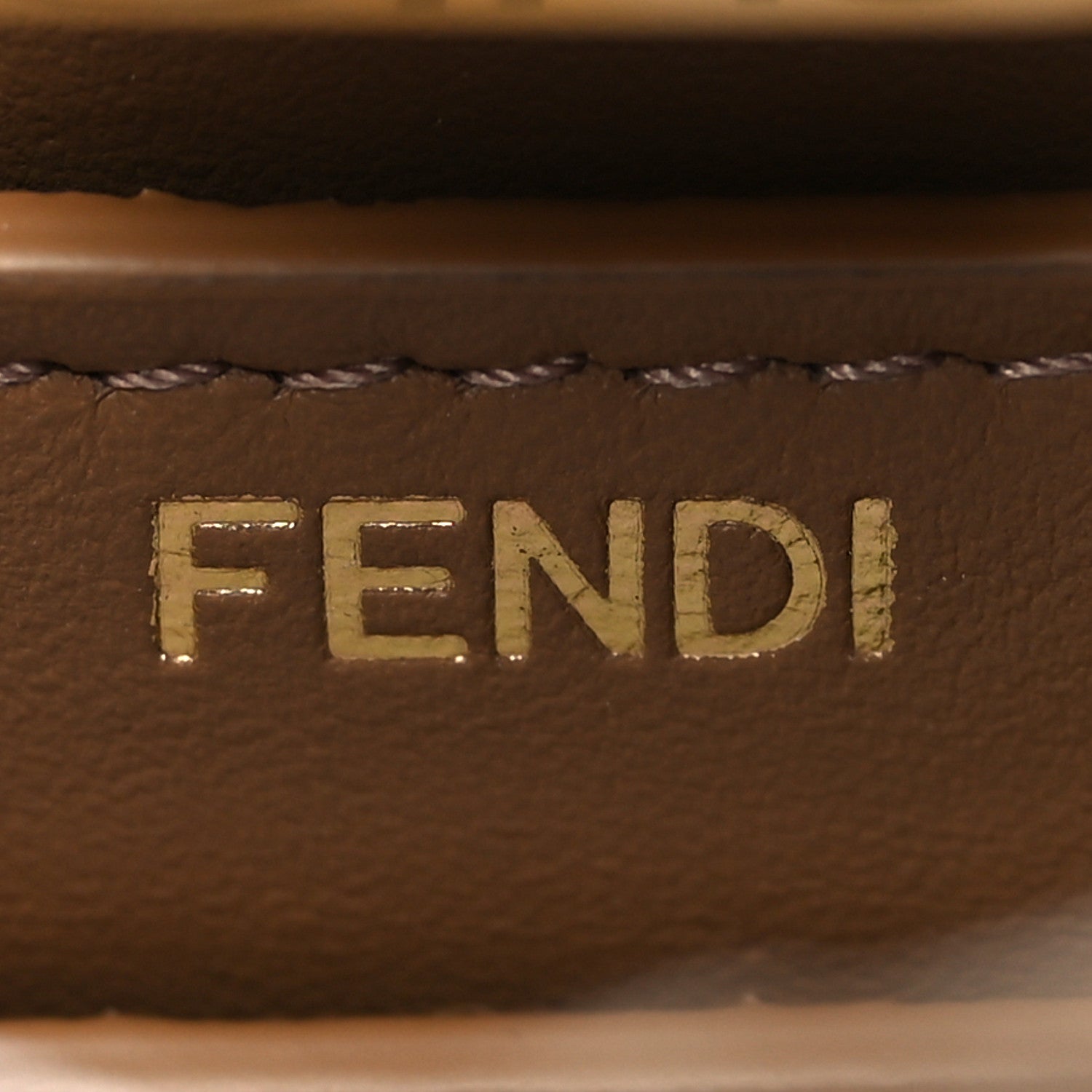 Fendi Vitello King Ceylon Shiny Nappa Woven Small Peekaboo I SEE U Satchel Sand 11 of 20