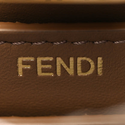Fendi Vitello King Ceylon Shiny Nappa Woven Small Peekaboo I SEE U Satchel Sand 11 of 20