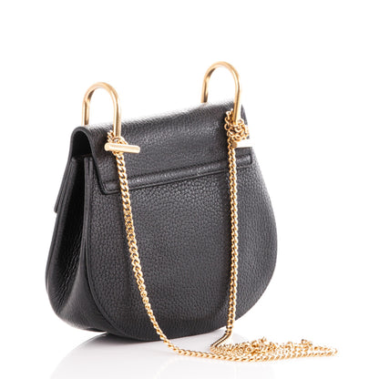 Chloe Grained Lambskin Mini Drew Shoulder Bag Black 3 of 7
