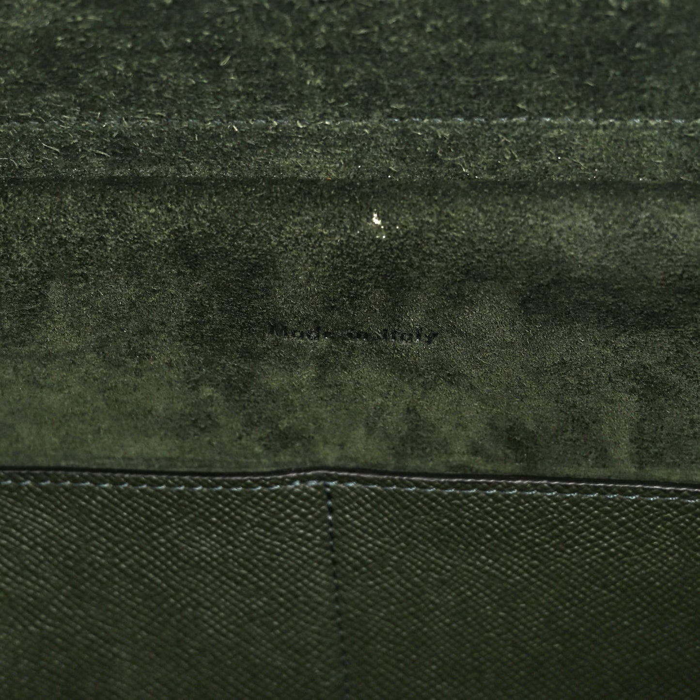 Grained Calfskin Mini Belt Bag Dark Green