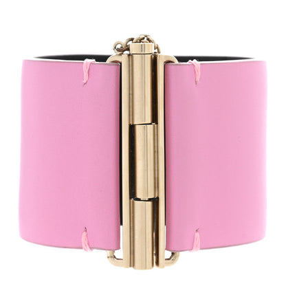 Chanel Calfskin CC Wide Cuff Pink 3 of 5