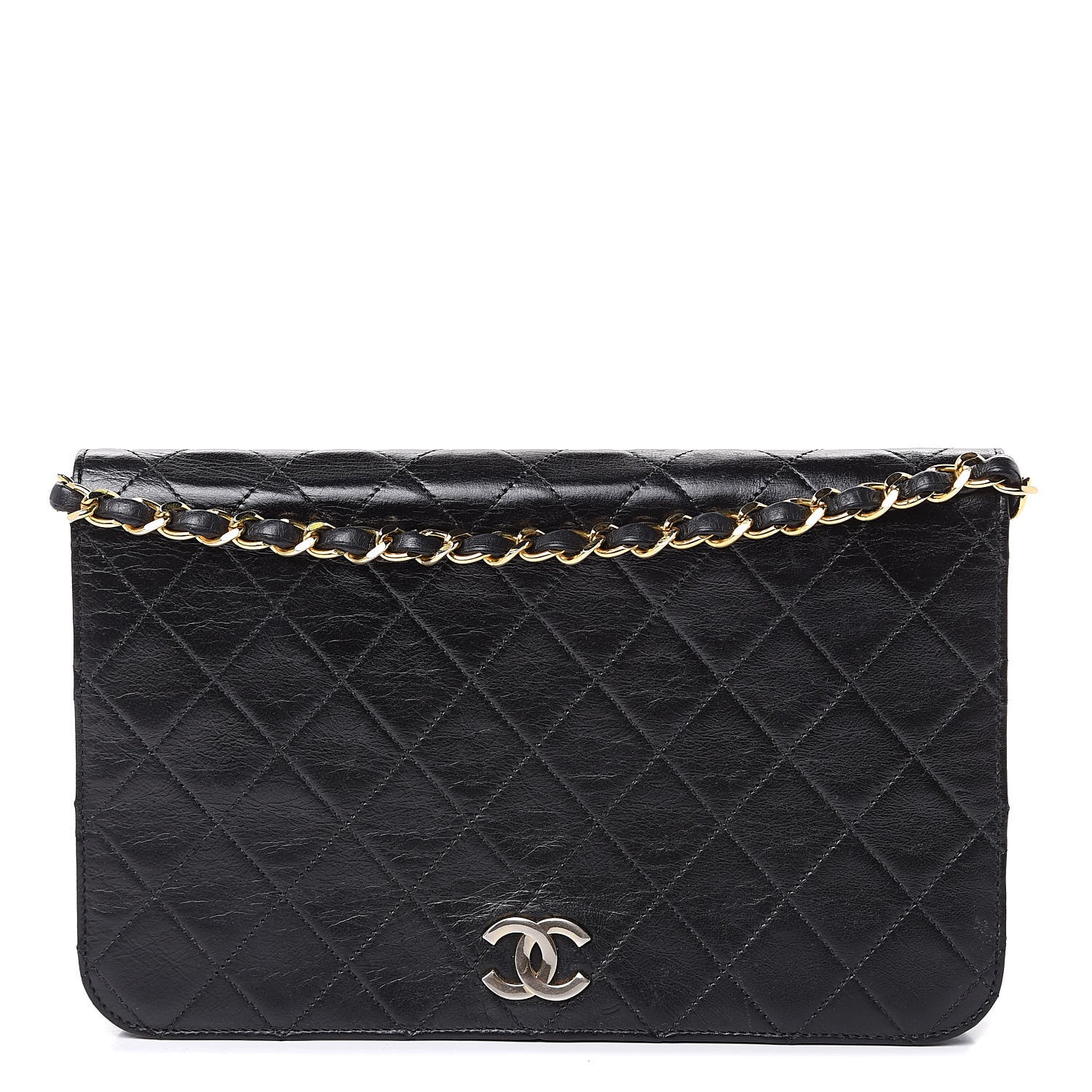 Chanel Lambskin Quilted Small Single Flap Black 1 of 15