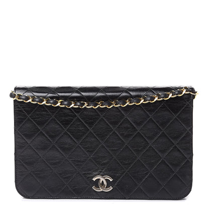 Chanel Lambskin Quilted Small Single Flap Black 1 of 15