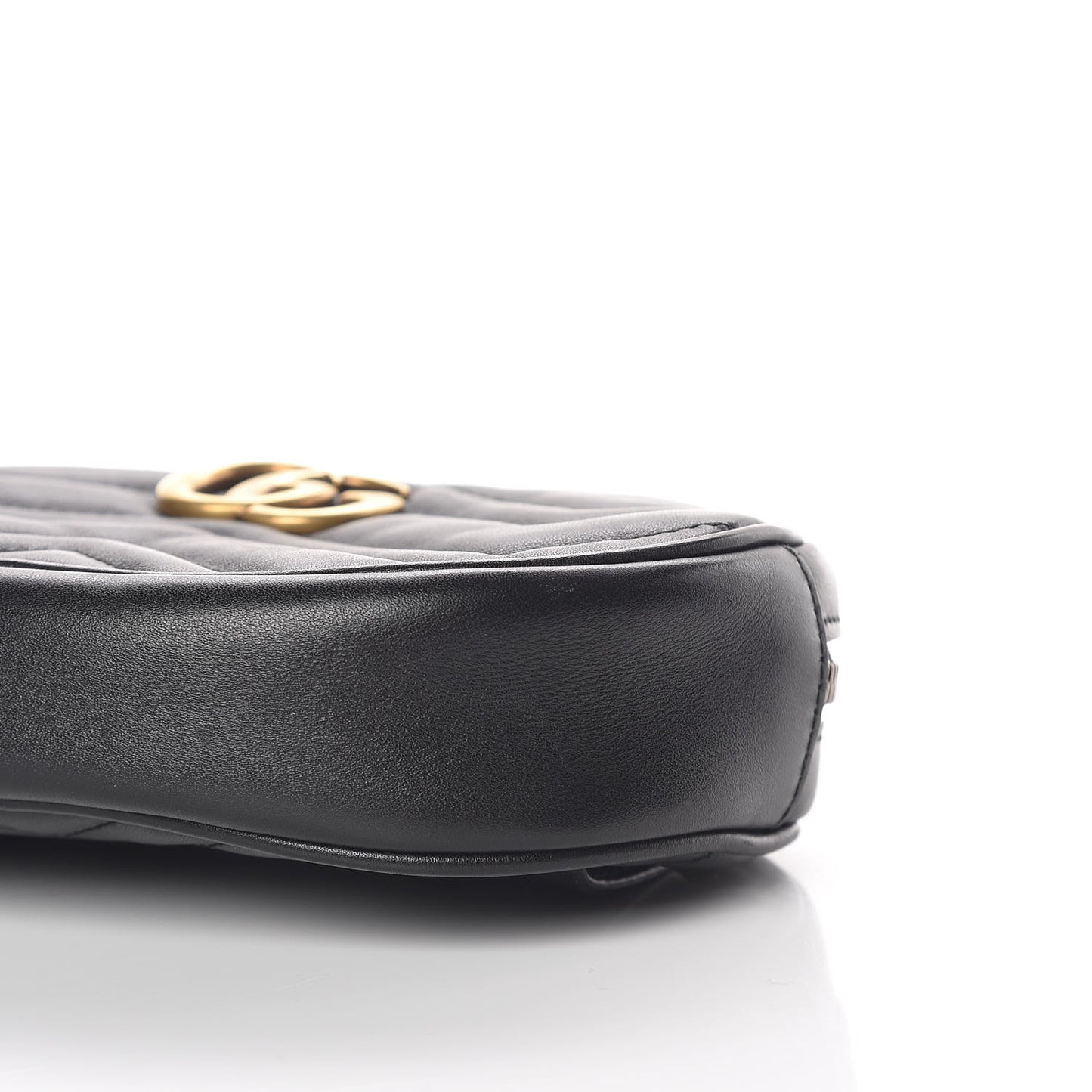 Calfskin Matelasse GG Marmont Belt Bag 85 34 Black