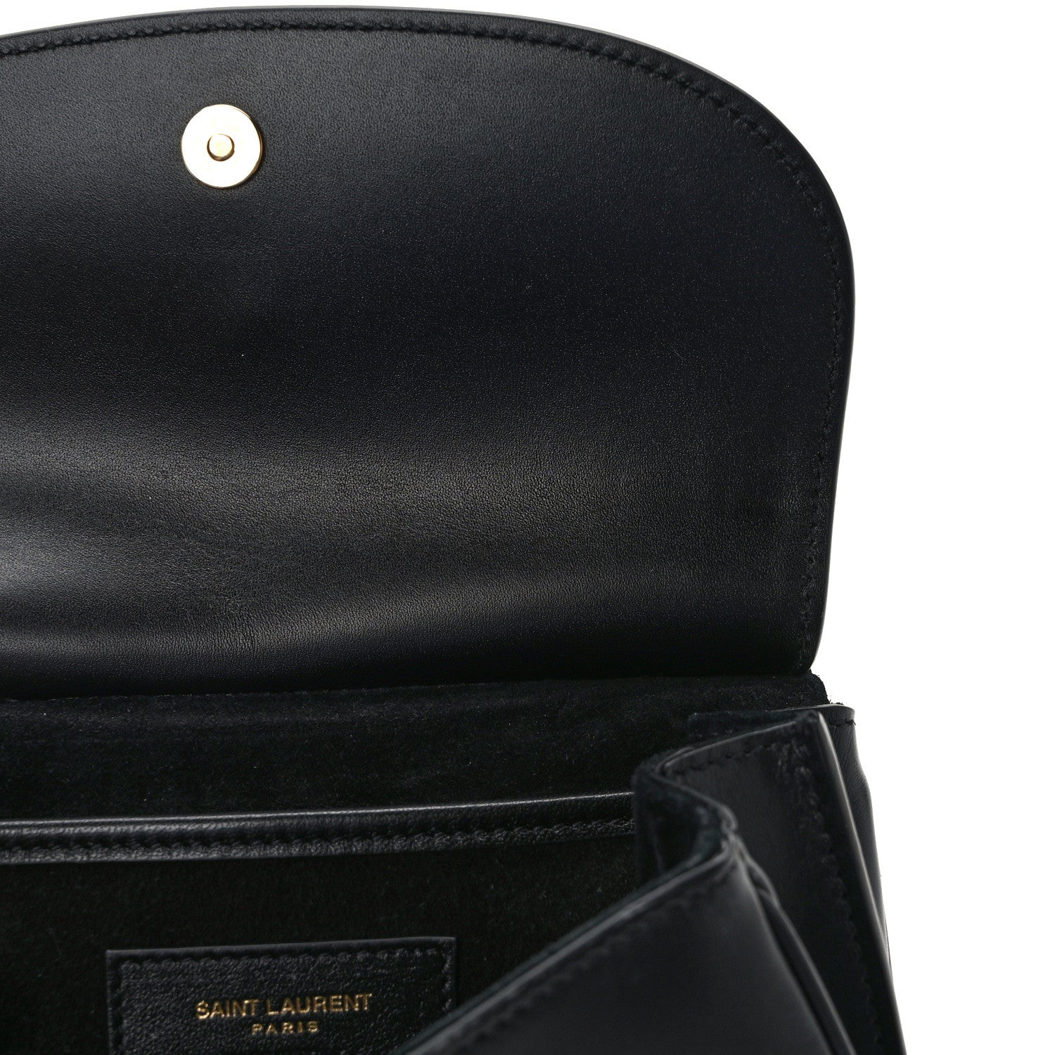 Saint Laurent Smooth Calfskin Small Charlie Shoulder Bag Black 10 of 12