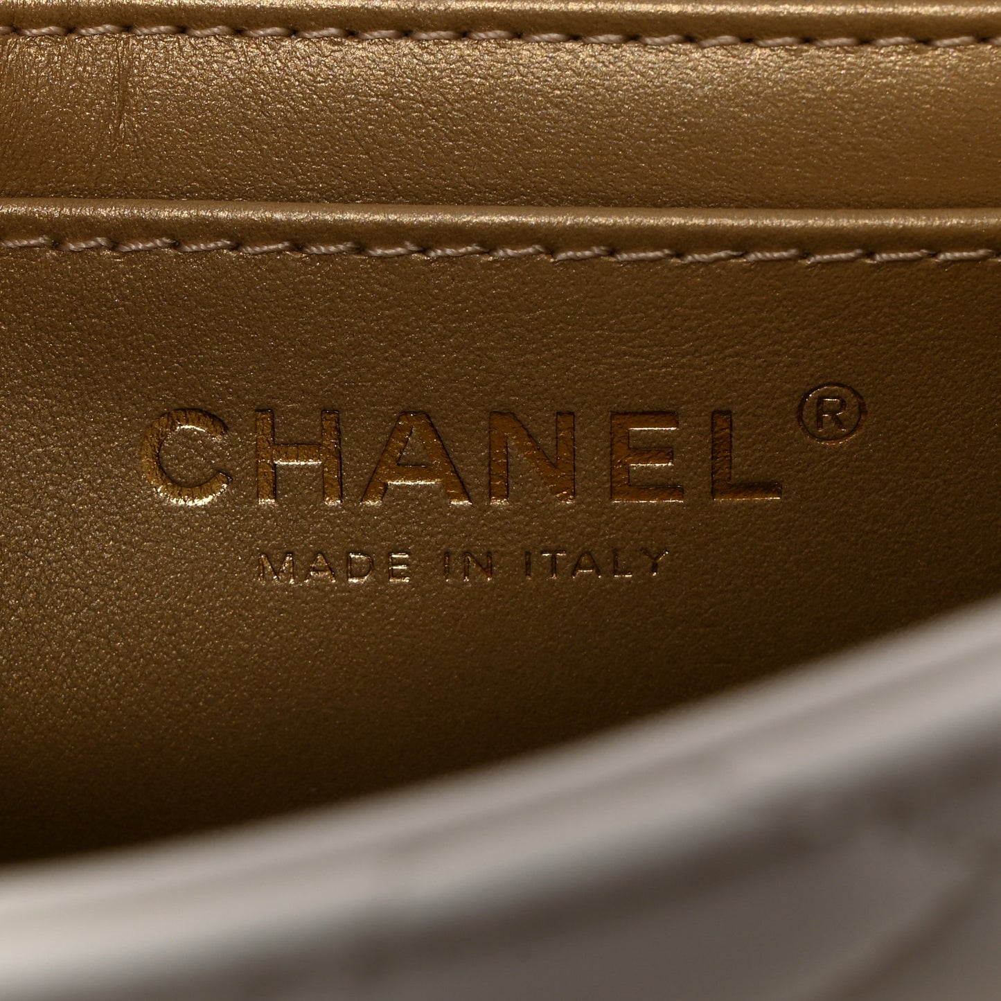 Lambskin Quilted Mini Pearl Crush Flap White