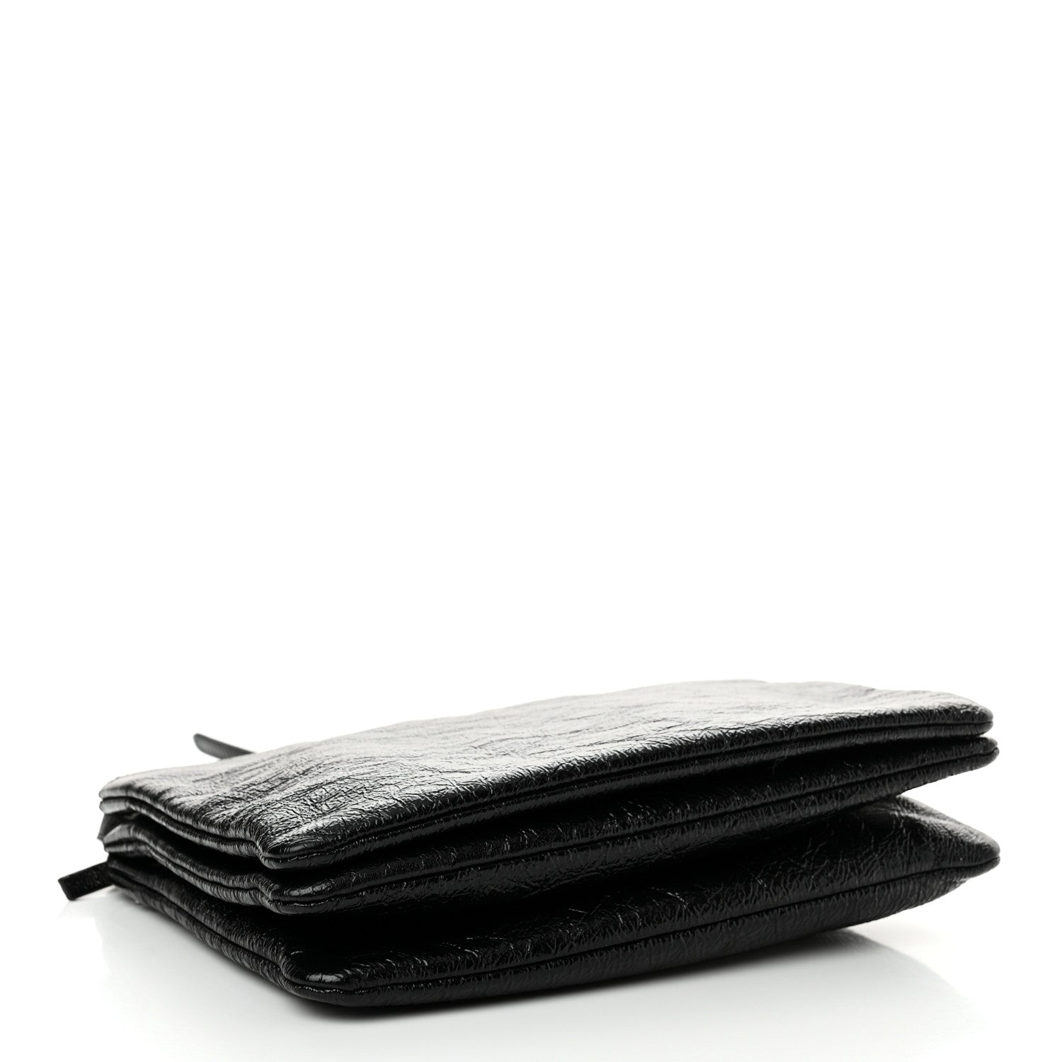 Celine Shiny Goatskin Large Trio Crossbody Bag Black 4 of 13