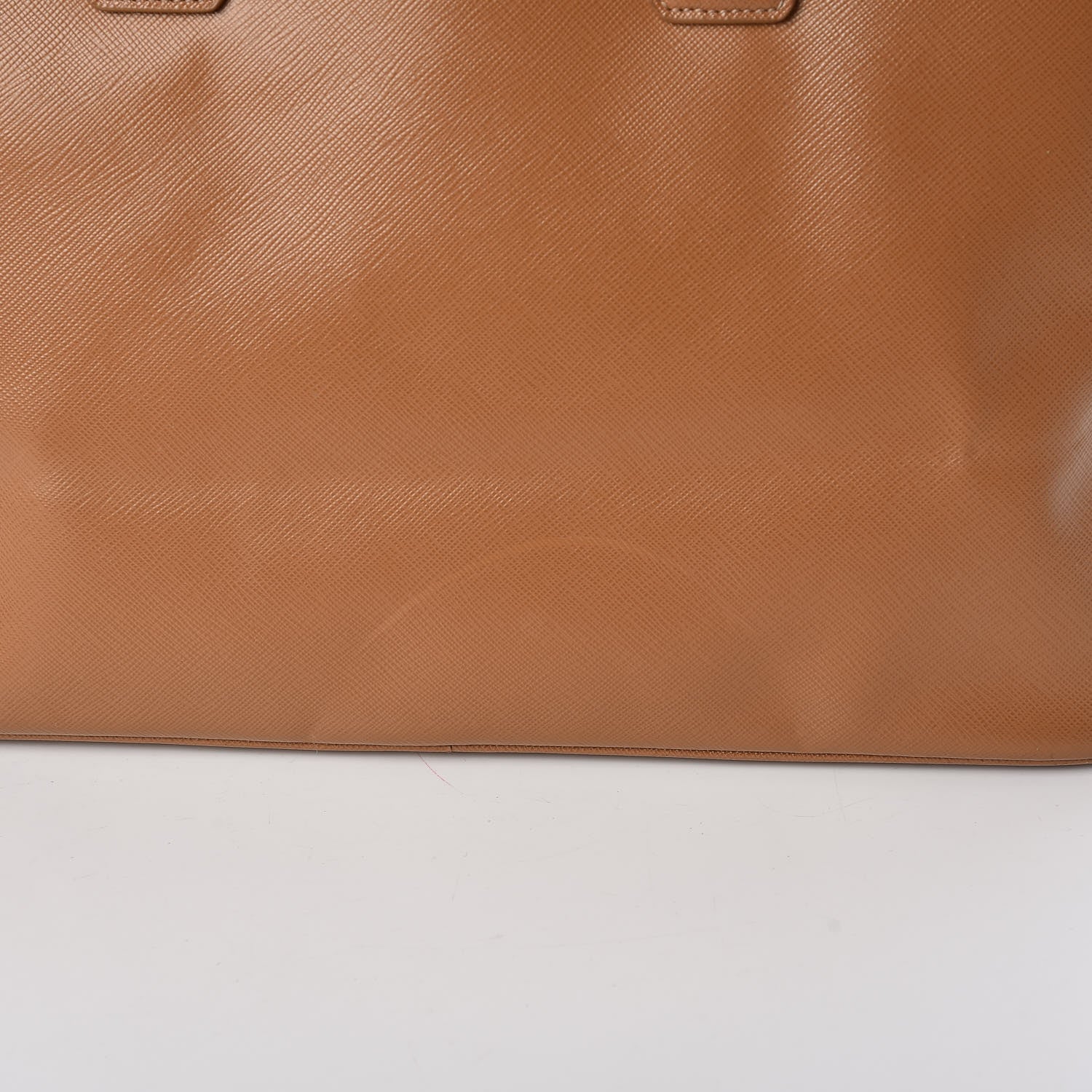Prada Saffiano Large Galleria Double Zip Tote Caramel 17 of 21