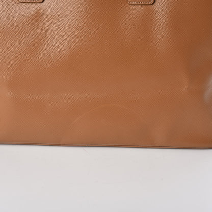Prada Saffiano Large Galleria Double Zip Tote Caramel 17 of 21
