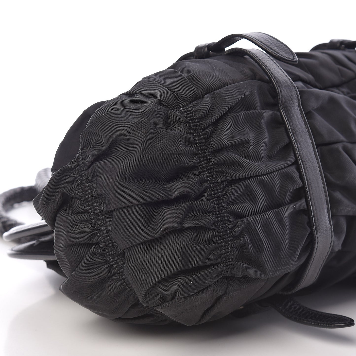 Tessuto Nylon Nappa Braided Gaufre Frame Black
