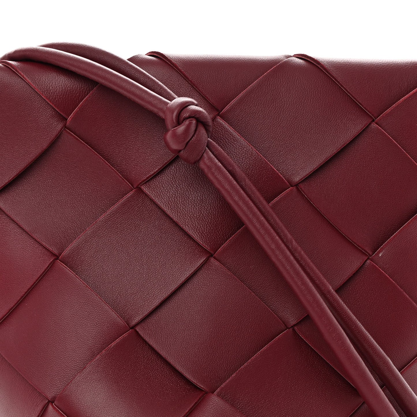 Nappa Maxi Intrecciato Clasp Bucket Bag Bordeaux