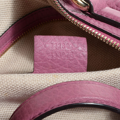 Gucci Pebbled Calfskin Medium Soho Boston Fresia Rose 7 of 7