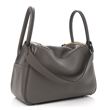 Hermes Taurillon Clemence Lindy 26 Etain 2 of 4