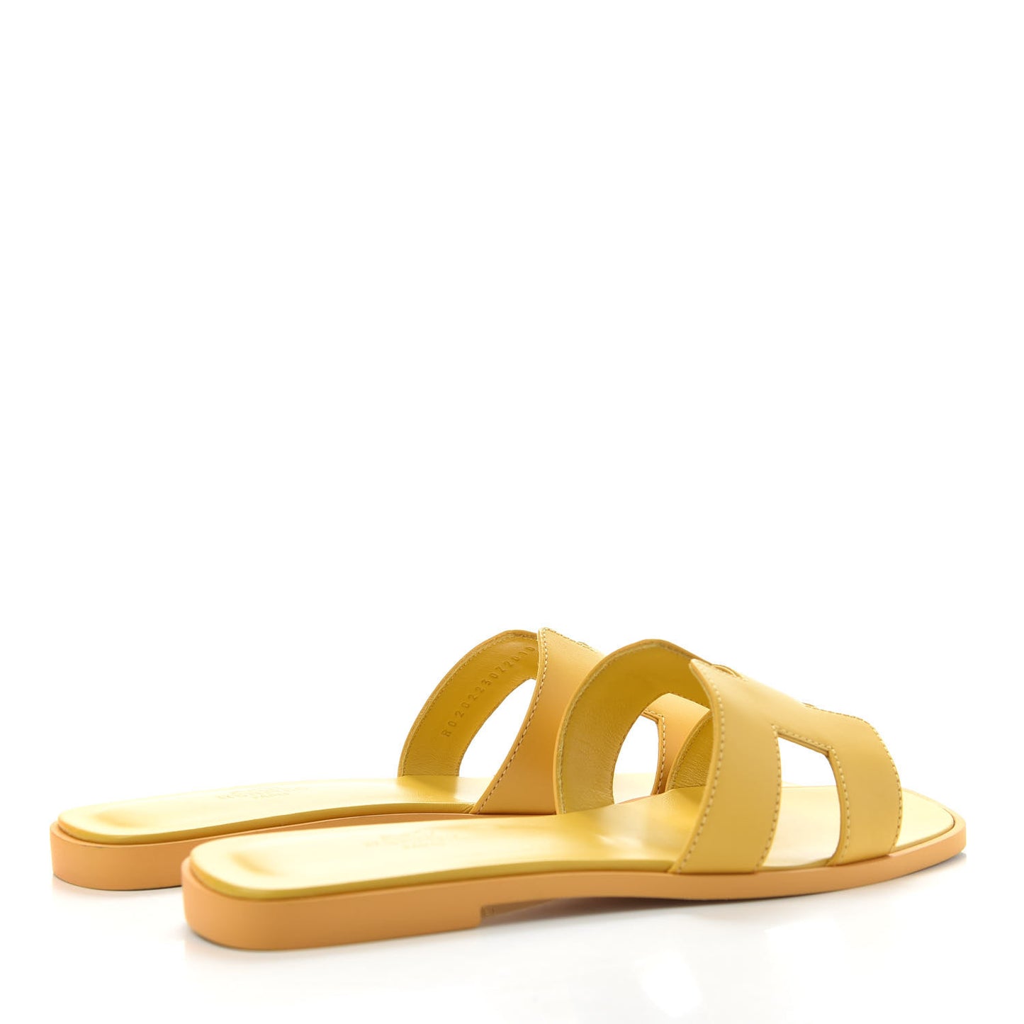 Calfskin Oran Sandals 37.5 Jaune Citron
