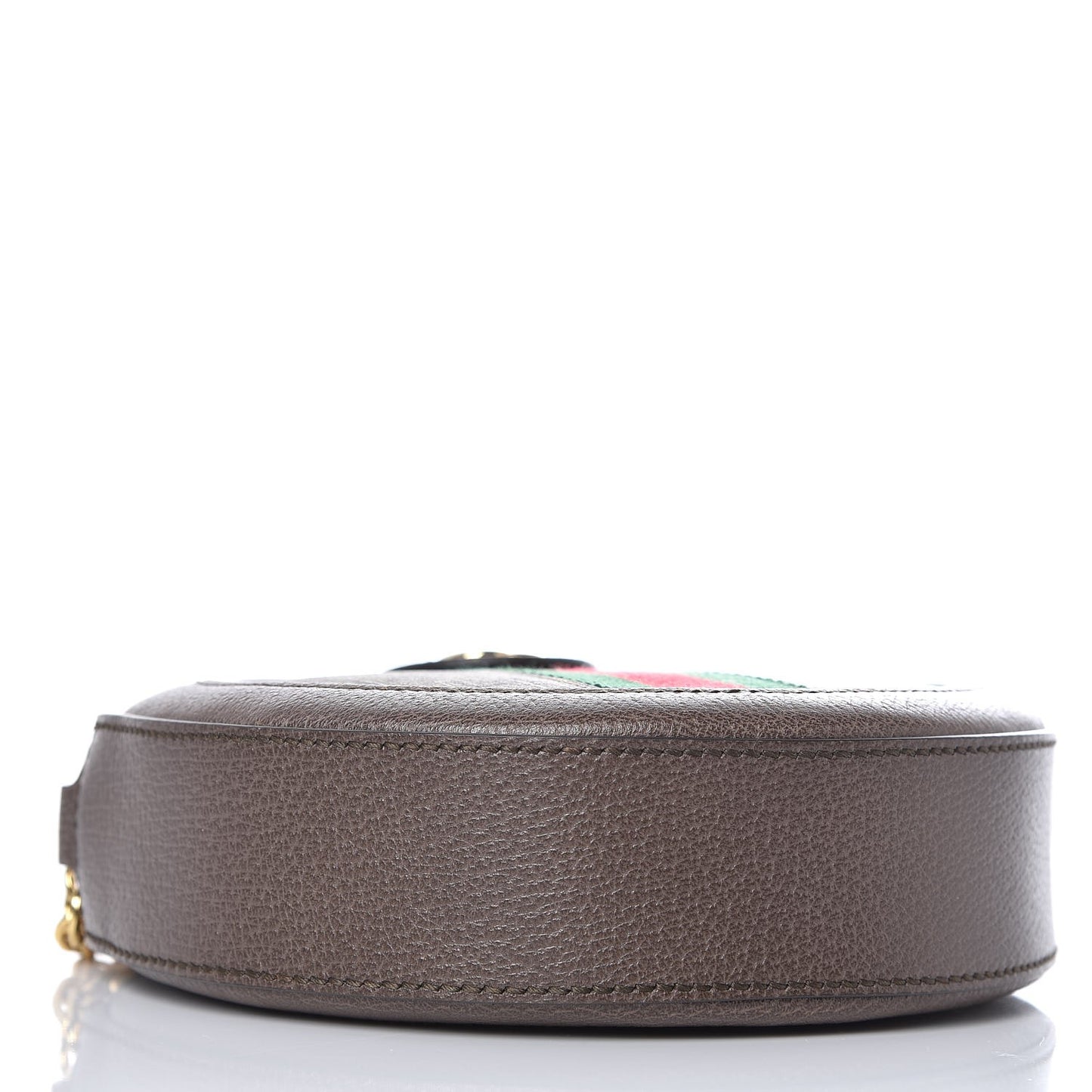 GG Supreme Monogram Web Mini Ophidia Round Shoulder Bag Brown