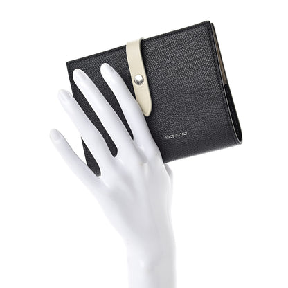 Celine Grained Calfskin Strap Passport Cover Black Chalk 2 of 9