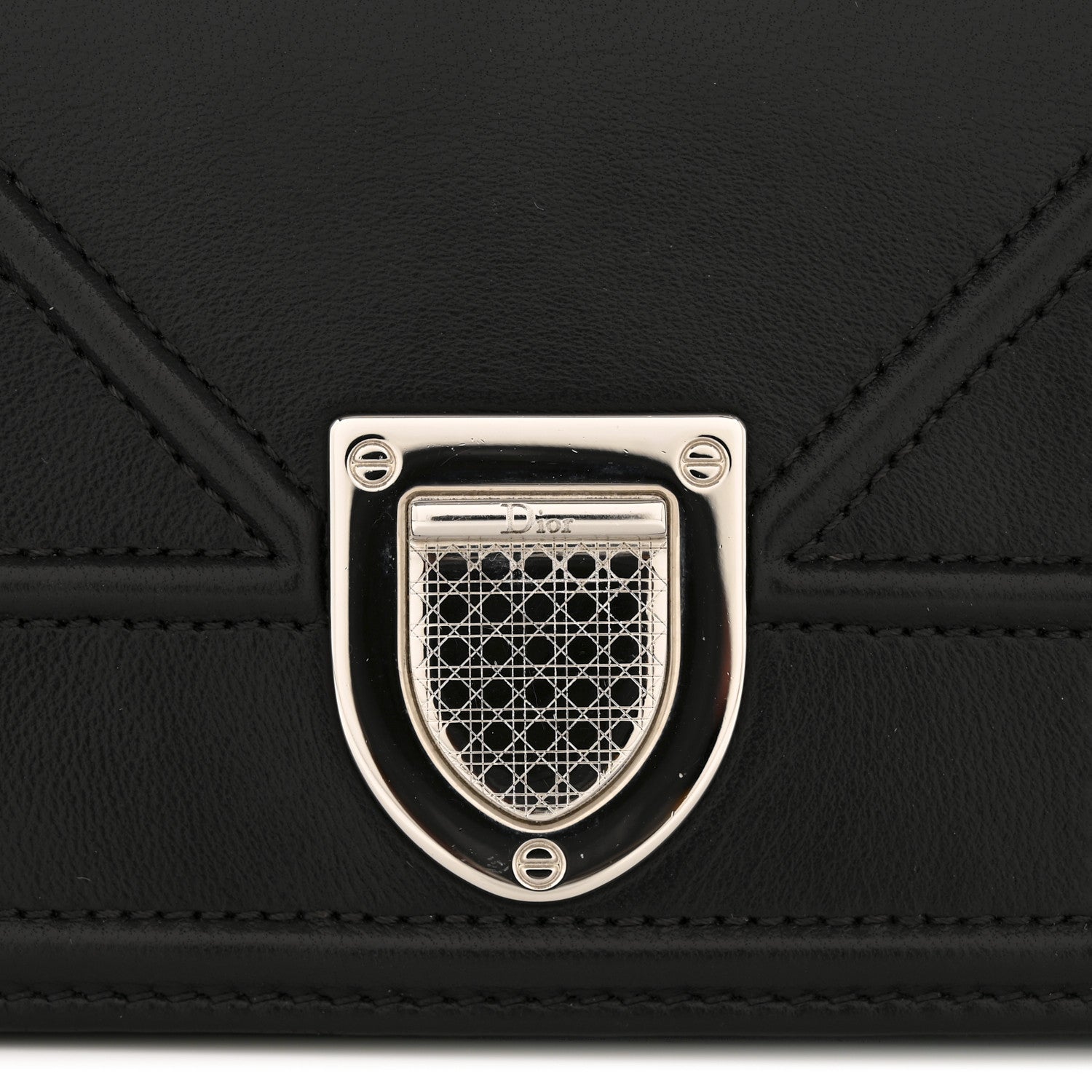 Christian Dior Lambskin Baby Diorama Flap Bag Black 12 of 13