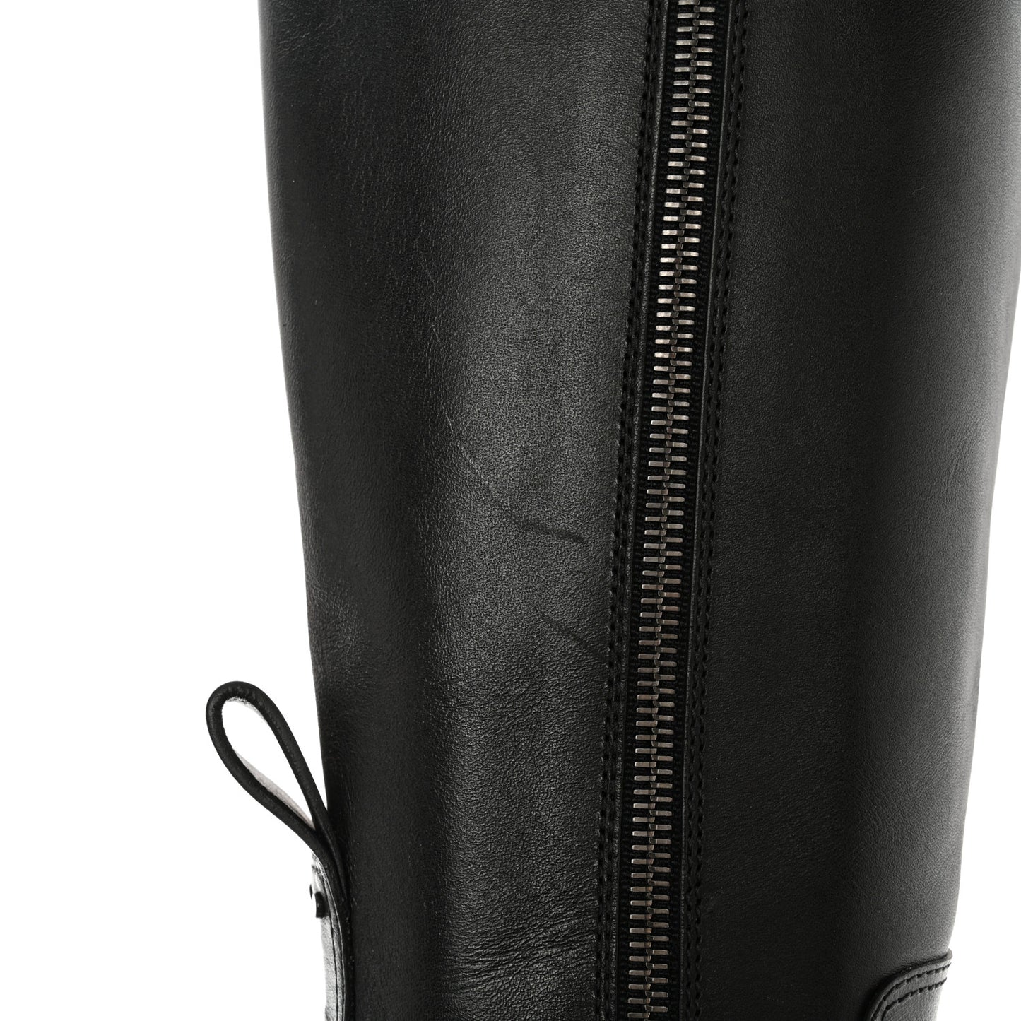 Calfskin VLOGO Uniqueform 55/85mm Flatform Knee High Boots 37.5 Black