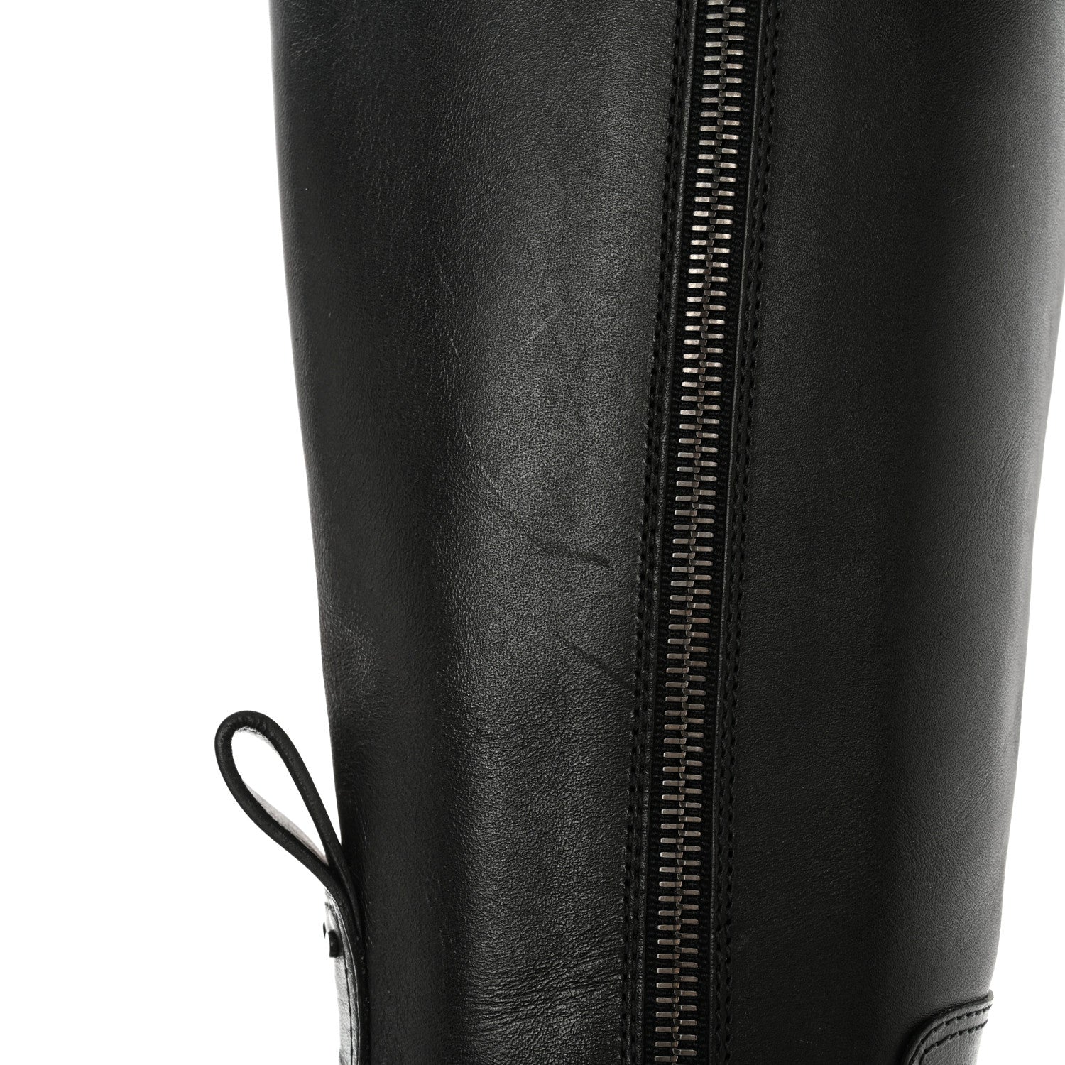 Valentino Garavani Calfskin VLOGO Uniqueform 55/85mm Flatform Knee High Boots 37.5 Black 11 of 12