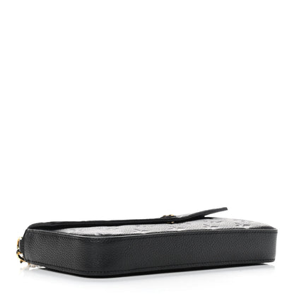 Louis Vuitton Empreinte Pochette Felicie Chain Wallet Black 5 of 10