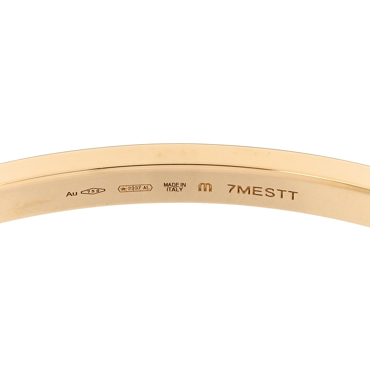 Bulgari 18K Yellow Gold B.Zero1 Cuff Bracelet M 3 of 4