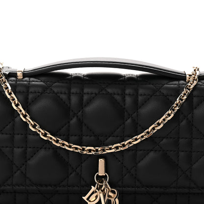 Christian Dior Lambskin Cannage Mini My Dior Bag Black 8 of 11