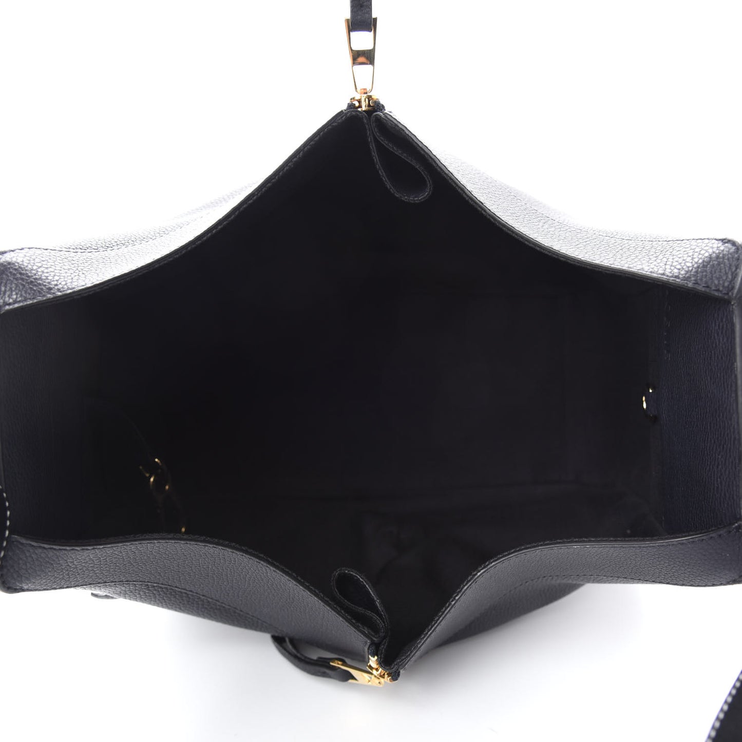 Calfskin Small Hammock Shoulder Bag Midnight Blue Black