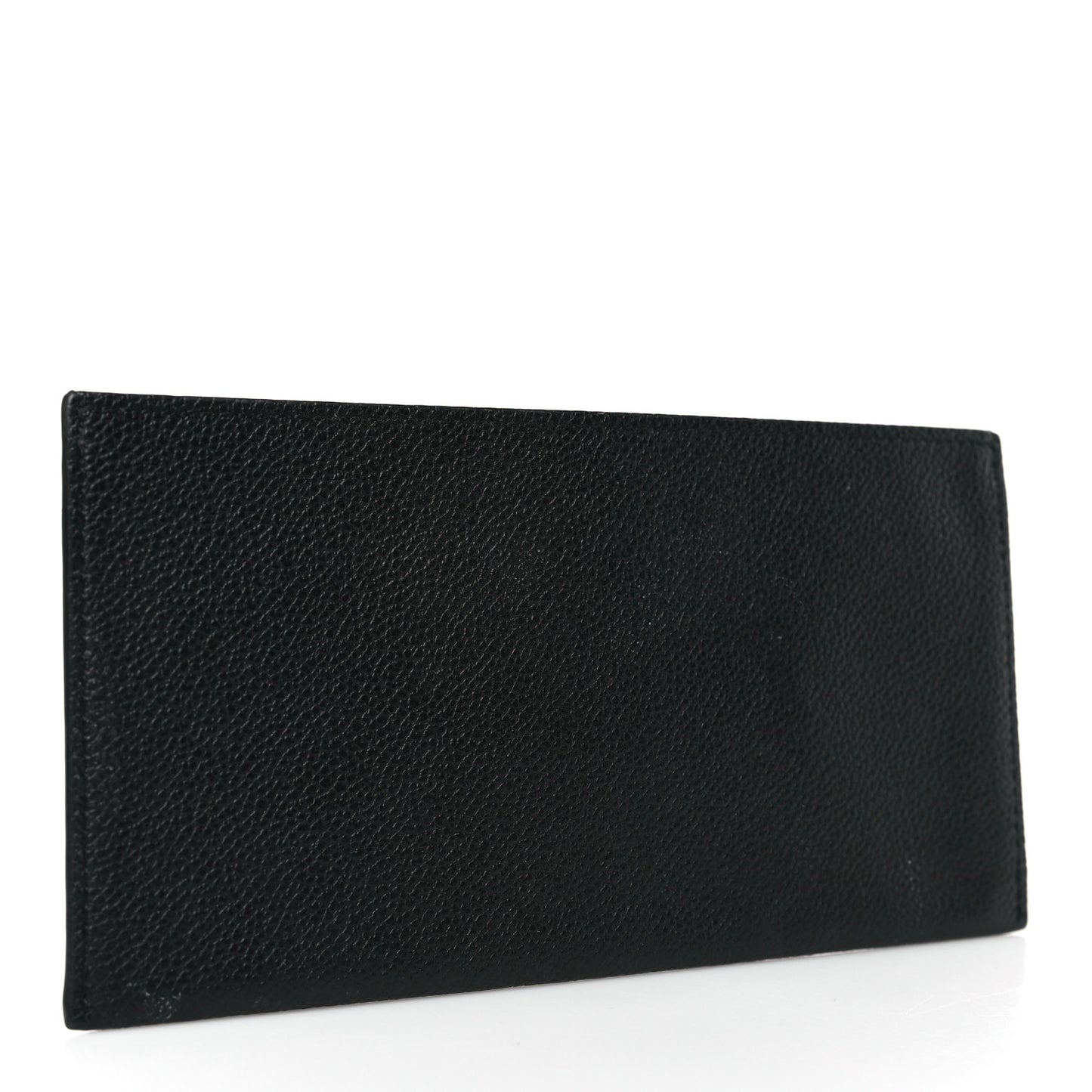 Calfskin Felicie Chain Wallet Card Holder Insert Black