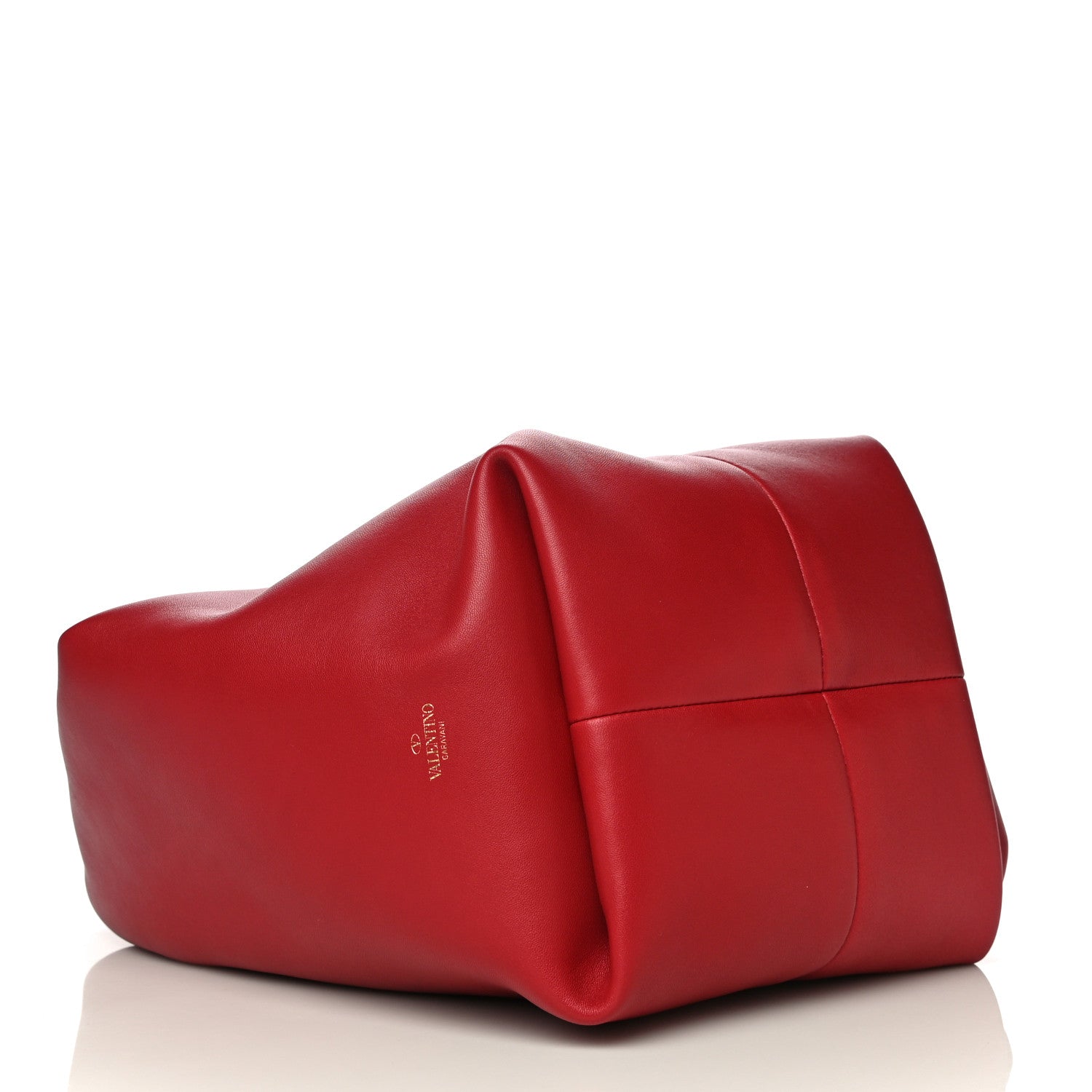 Valentino Garavani Nappa Small Roman Stud Hobo Rosso Valentino 3 of 8