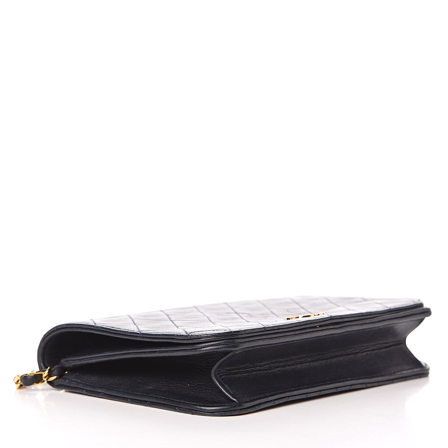 Chanel Lambskin Quilted Small Single Flap Navy 4 of 12