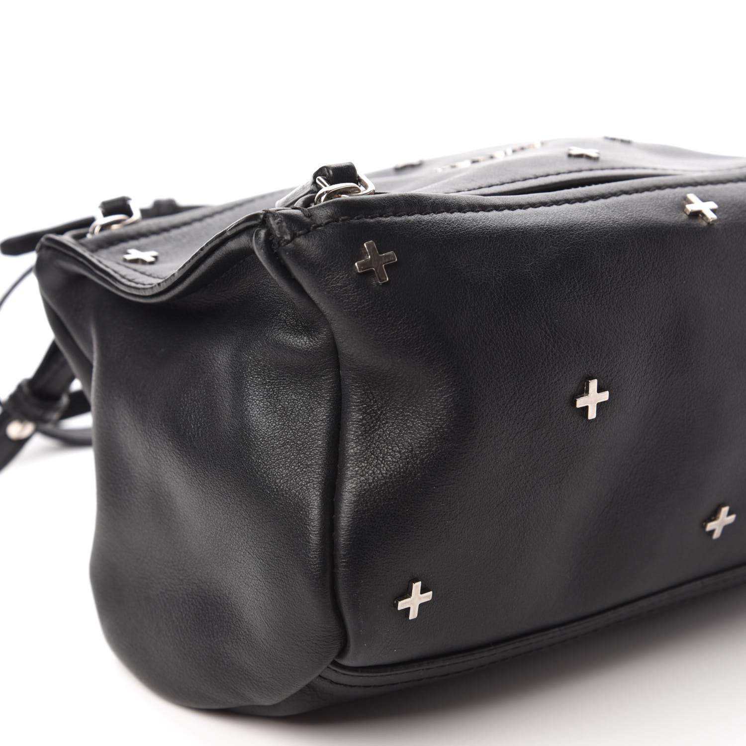 Givenchy Calfskin Cross Embellished Mini Pandora Black 6 of 10