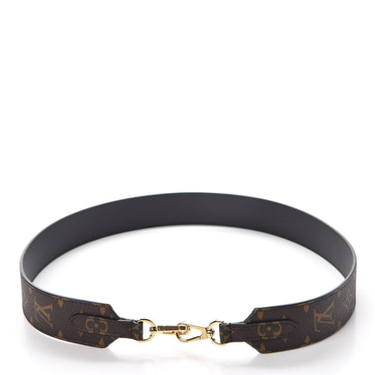 Louis Vuitton Monogram Bandouliere Shoulder Strap Black 6 of 6