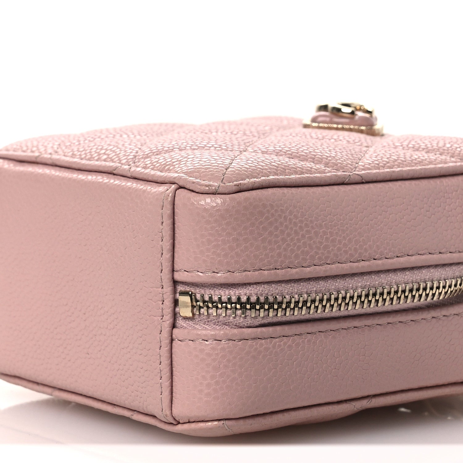 Chanel Caviar Quilted Clutch with Chain Light Pink 10 of 12