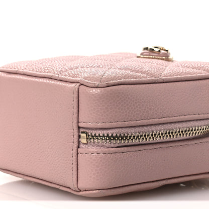 Chanel Caviar Quilted Clutch with Chain Light Pink 10 of 12
