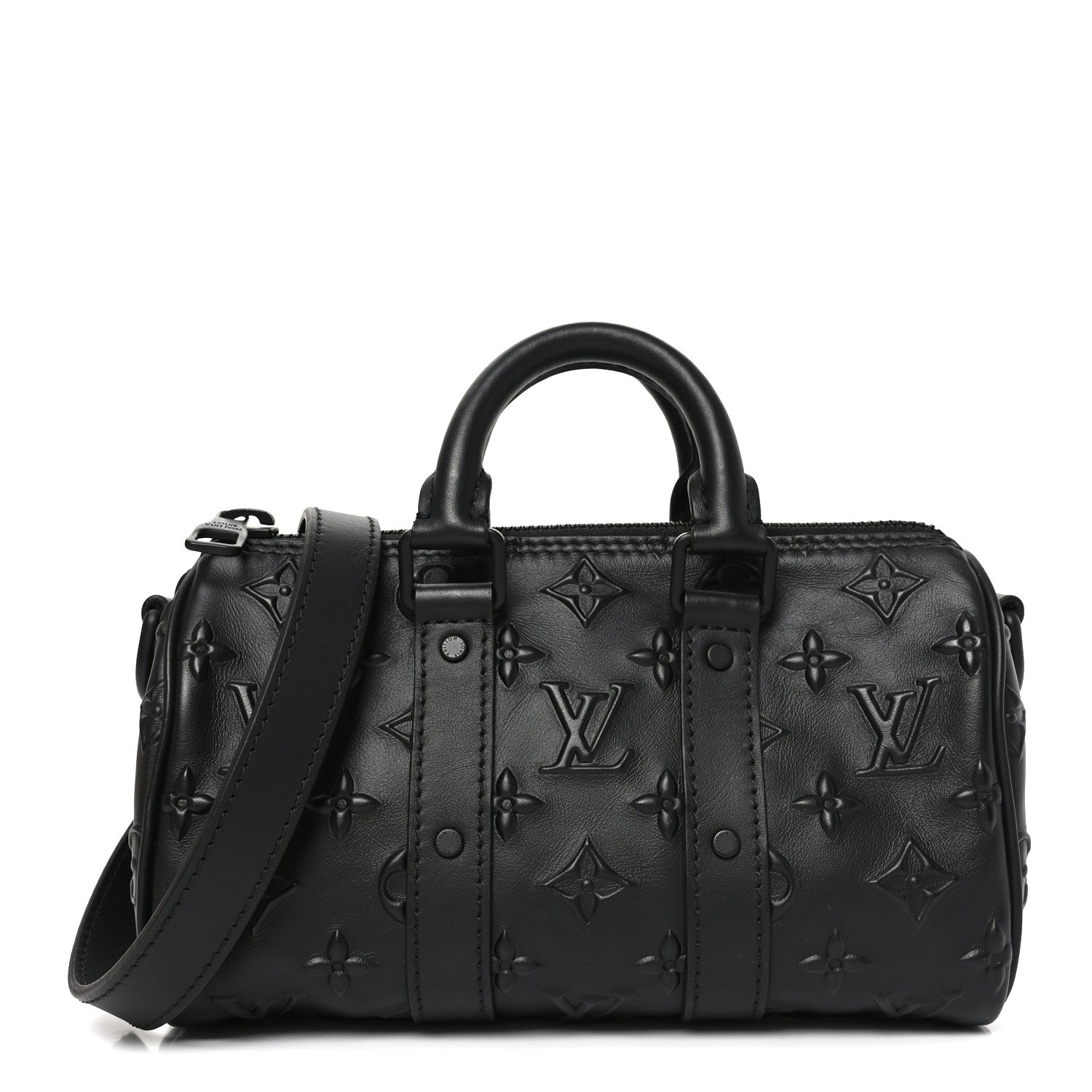 Louis Vuitton Monogram Seal Keepall XS Black 1 of 10