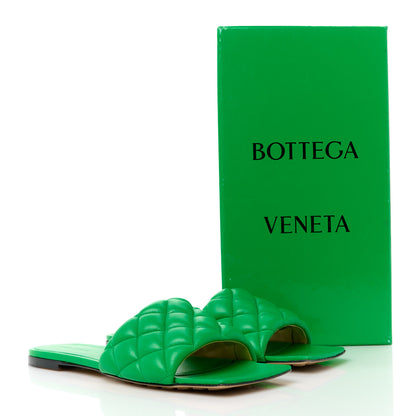 Bottega Veneta Nappa Matelasse Padded Flat Sandals 39 Parakeet 13 of 13