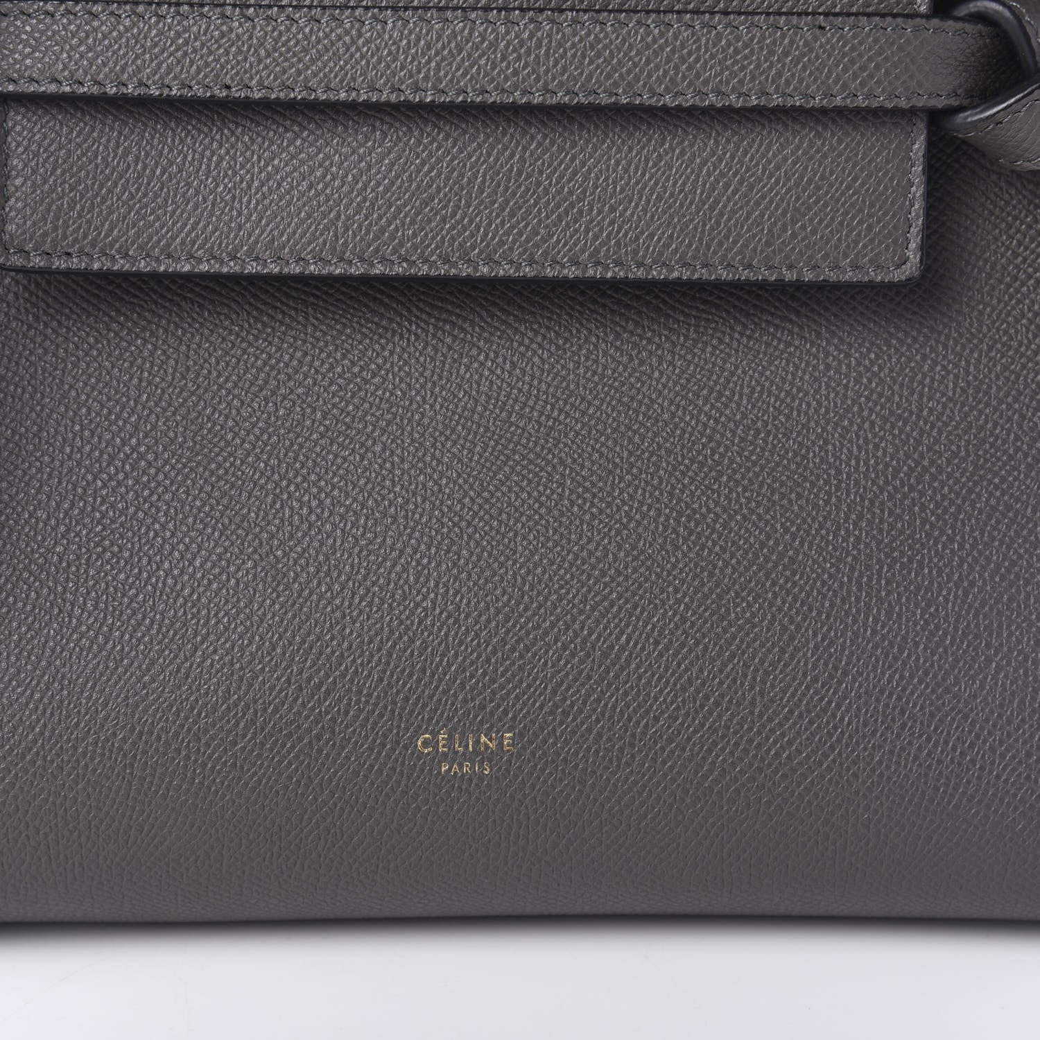 Celine Baby Grained Calfskin Micro Belt Bag Grey 9 of 9