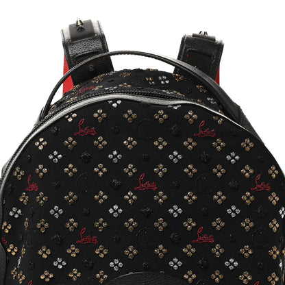Christian Louboutin Jacquard Canvas Backloubi Backpack Black 7 of 9