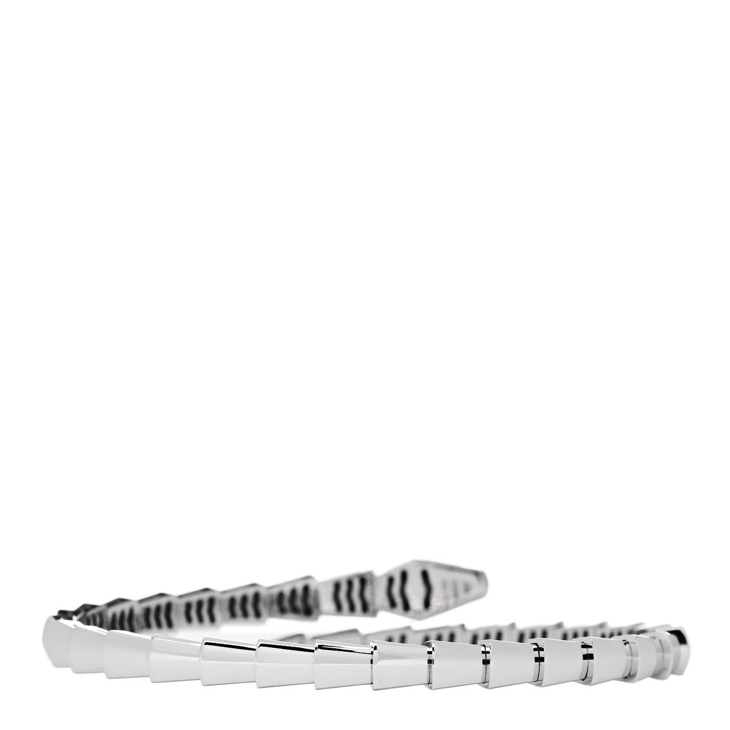 18K White Gold Serpenti Viper Bracelet 16