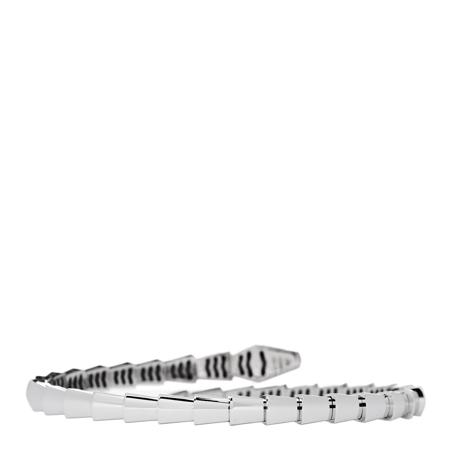 Bulgari 18K White Gold Serpenti Viper Bracelet 16 2 of 4