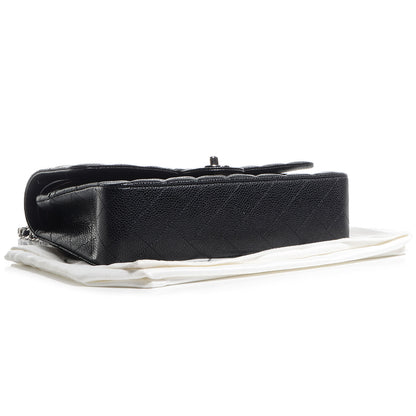 Chanel Caviar Quilted Medium Double Flap Black 4 of 8