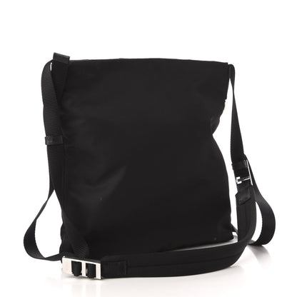 Prada Tessuto Nylon Soft Calf Small Crossbody Bag Black Azzurro 3 of 14