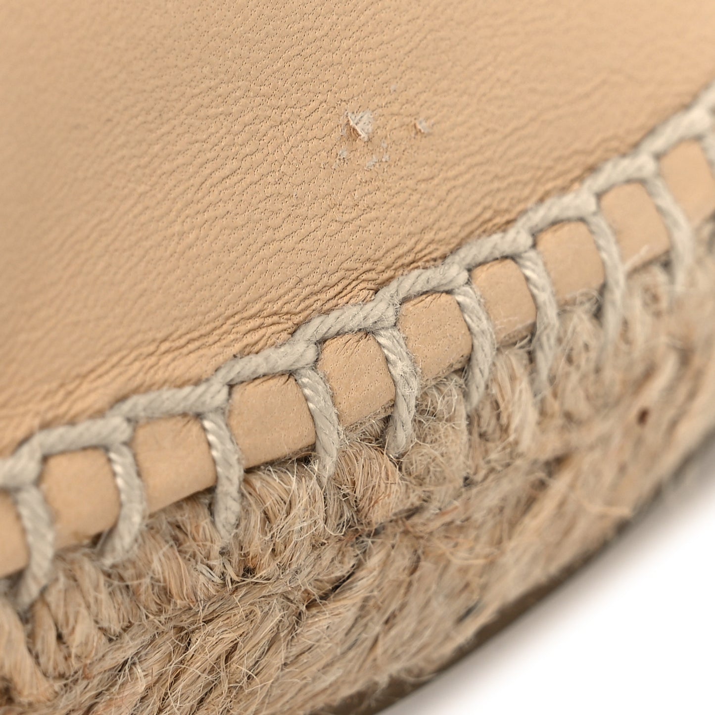 Lambskin CC Espadrilles 38 Beige Black