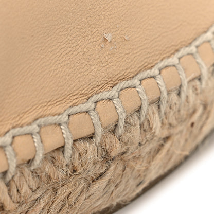 Chanel Lambskin CC Espadrilles 38 Beige Black 12 of 12