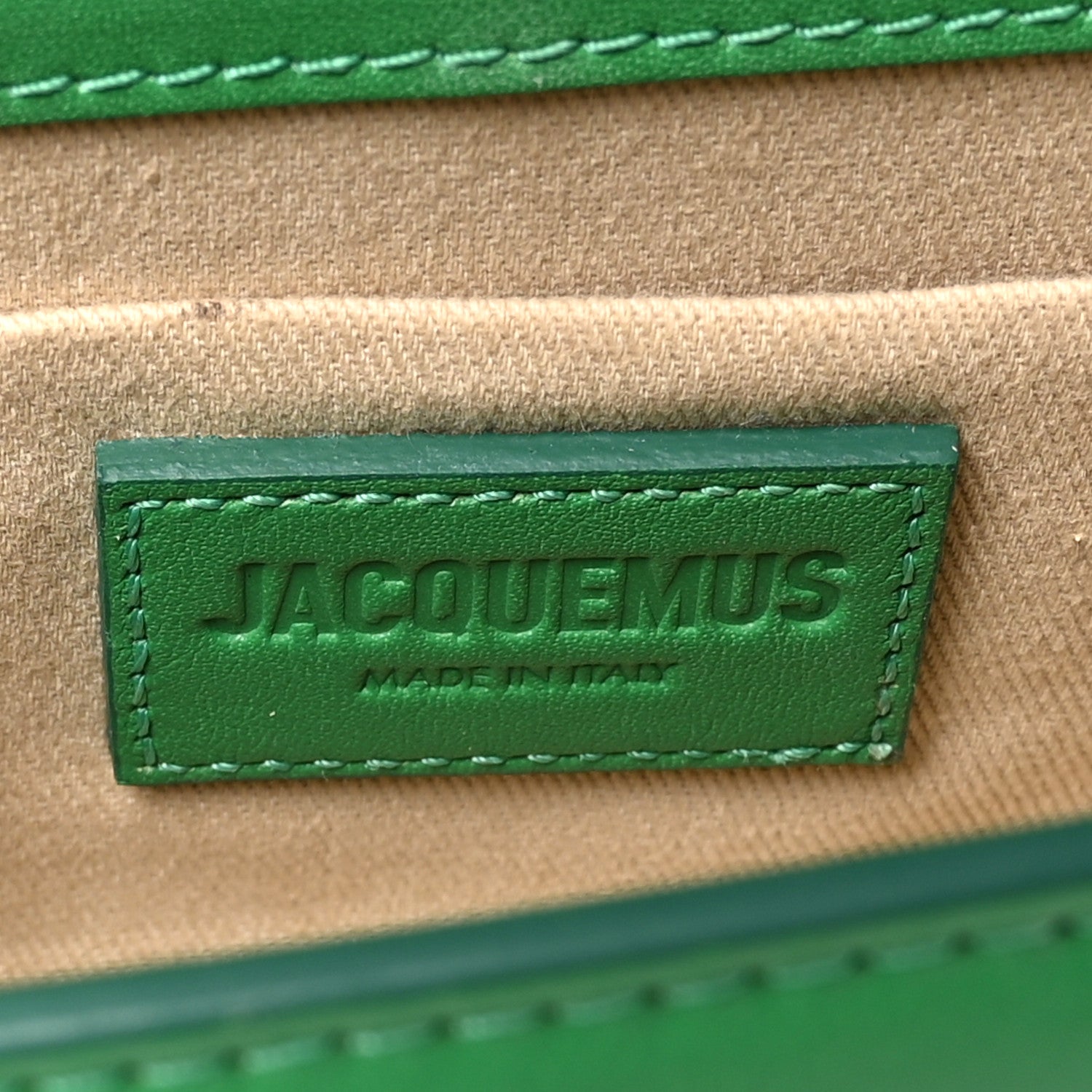 Jacquemus Smooth Calfskin Le Chiquito Long Green 6 of 12